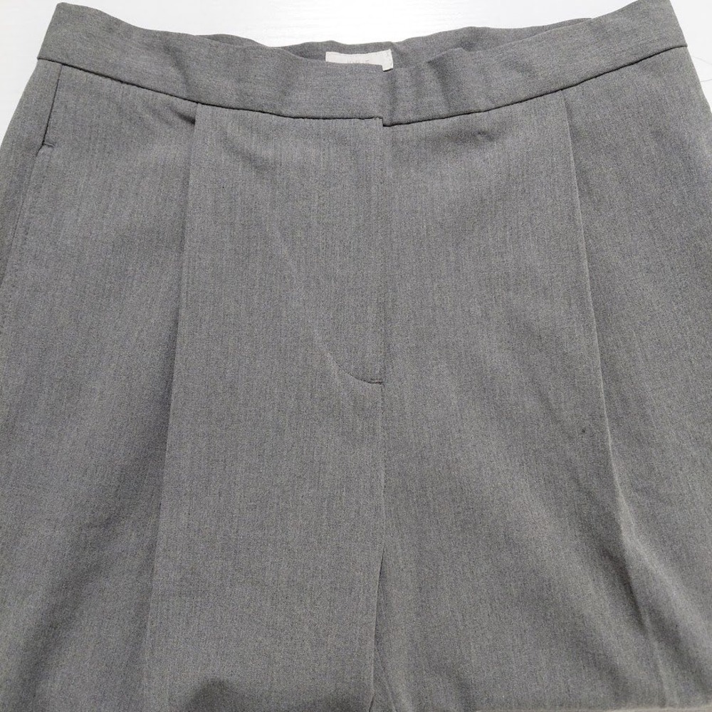 Liz Claiborne Kylie Gray Pleated High Rise Straight Leg Dress Pants Womens 6 NEW - Picture 3 of 14